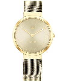 Women's Gold-Tone Mesh Bracelet Watch 32mm