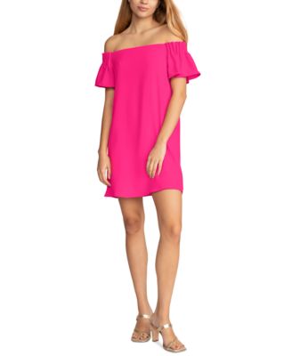 Trina Turk Exceptional Off-The-Shoulder Shift Dress - Macy's