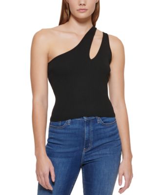 calvin klein one shoulder top