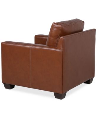 Emilyn Leather Topstitched Armchair
