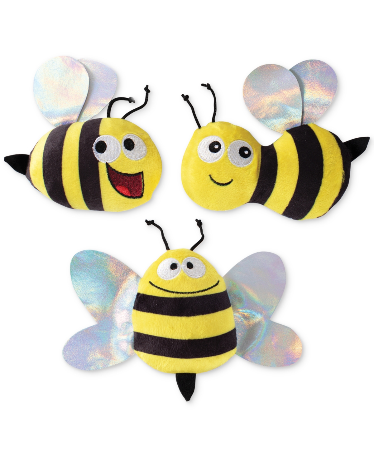 3-Pc. Bees Dog Toy Set