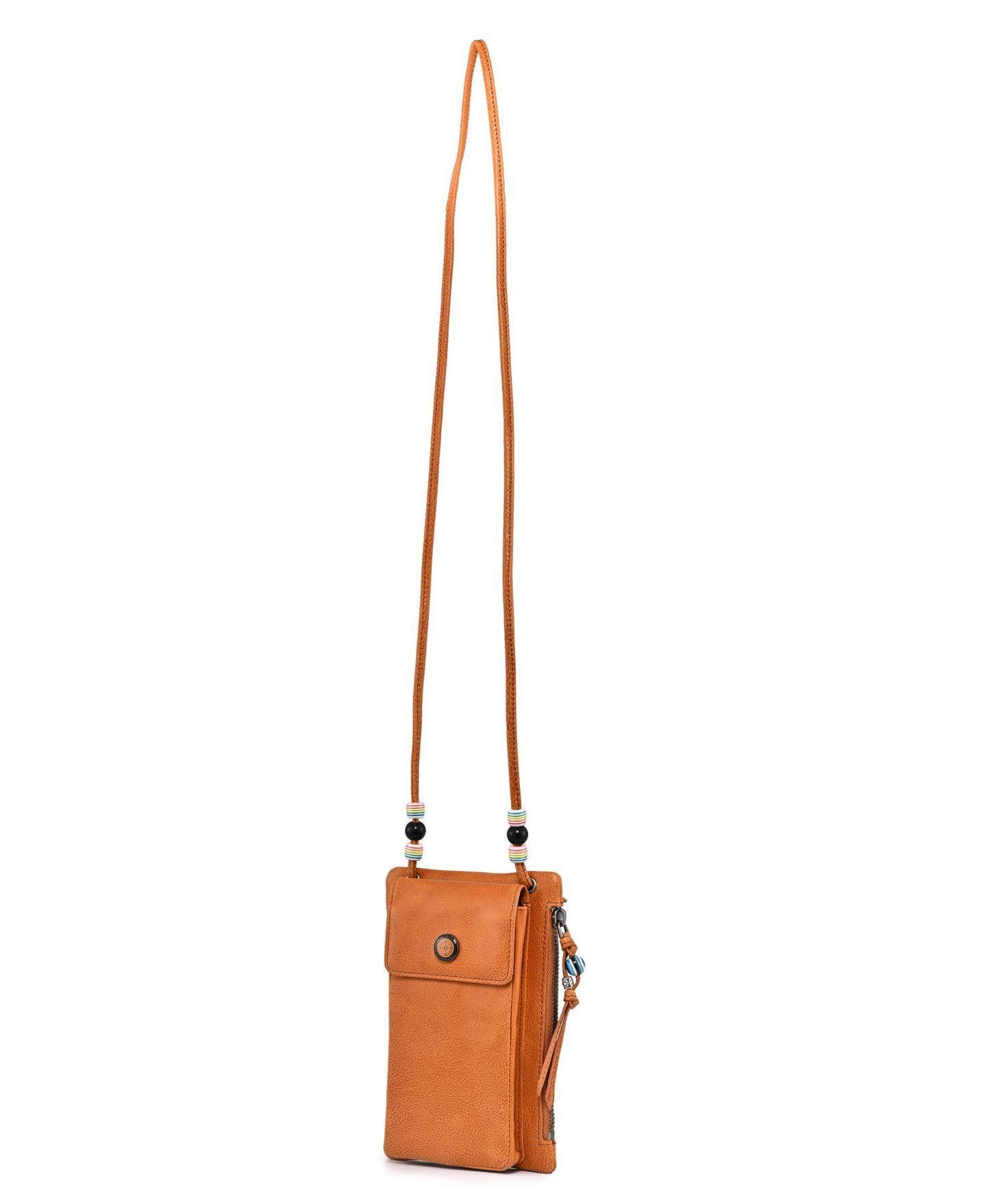 Женская сумка OLD TREND Genuine Leather Northwood Phone Carrier, цвет: Карамельный — фото 8