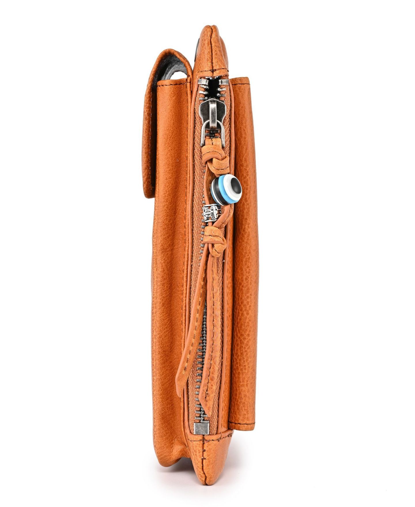 Женская сумка OLD TREND Genuine Leather Northwood Phone Carrier, цвет: Карамельный — фото 10