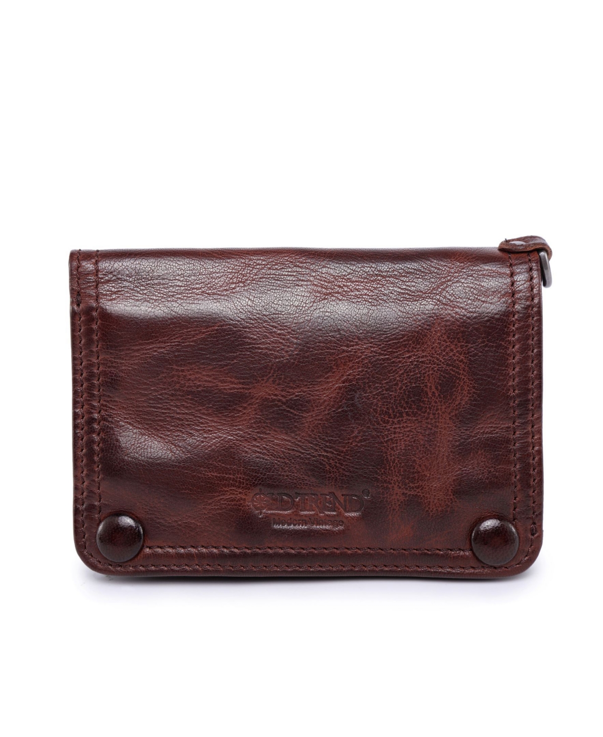 Women's Genuine Leather Basswood Clutch - Brown