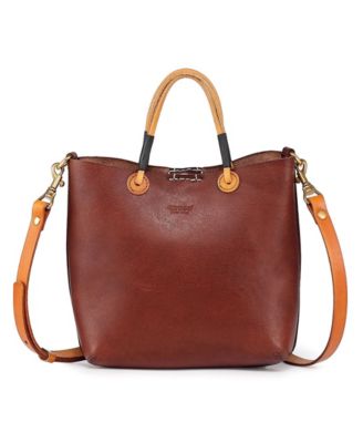 Women's Genuine Leather Outwest Mini Tote Bag