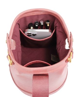 Women's Genuine Leather Doctor Bucket Crossbody Convertible Bag