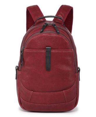 Sun-Wing Small Leather Backpack