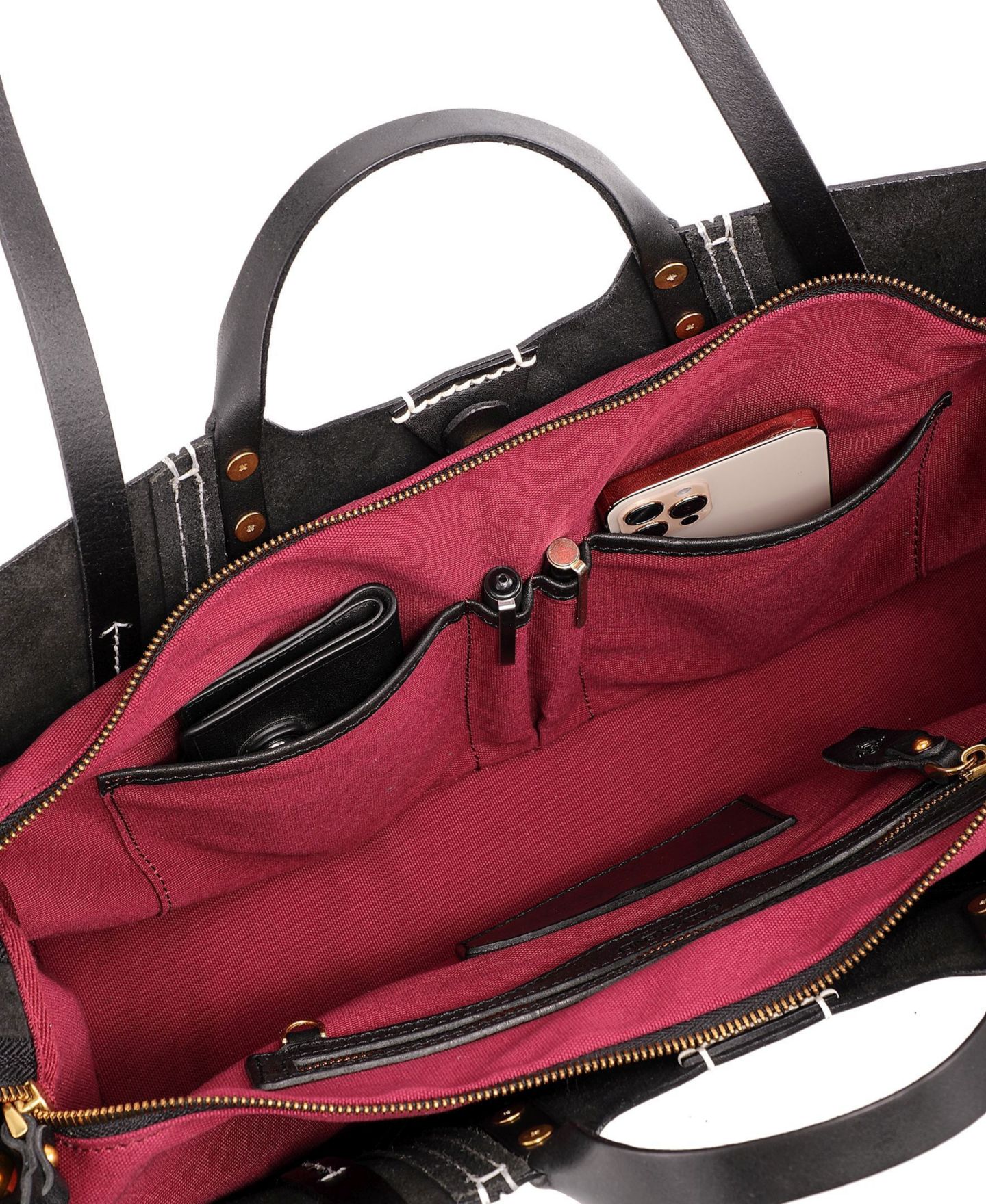 Женская сумка OLD TREND Rosa Extra-Large Leather All-Day, цвет: Чёрный — фото 5