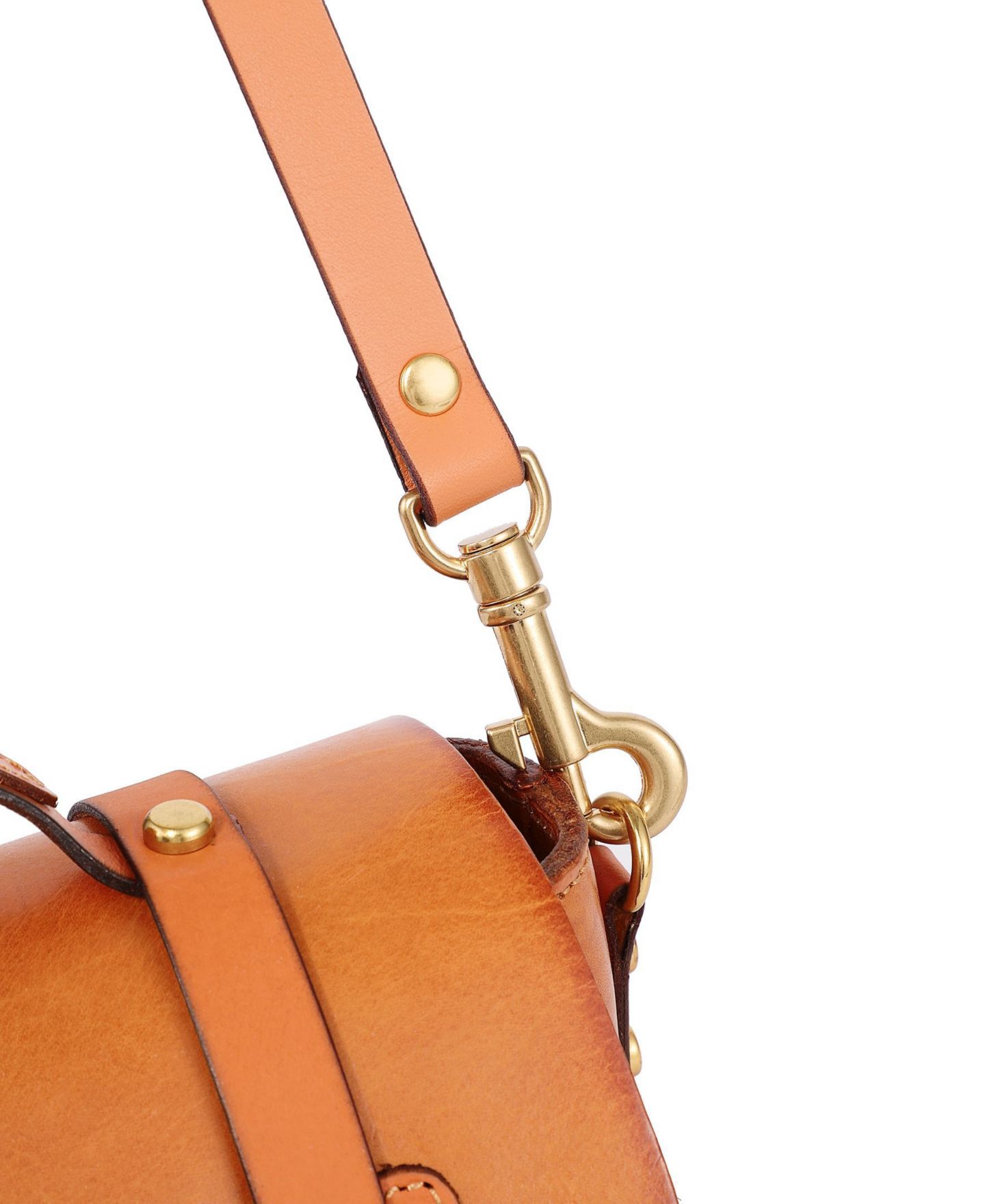 Женская сумка OLD TREND Ficus Mini Leather Satchel, цвет: Карамельный — фото 12