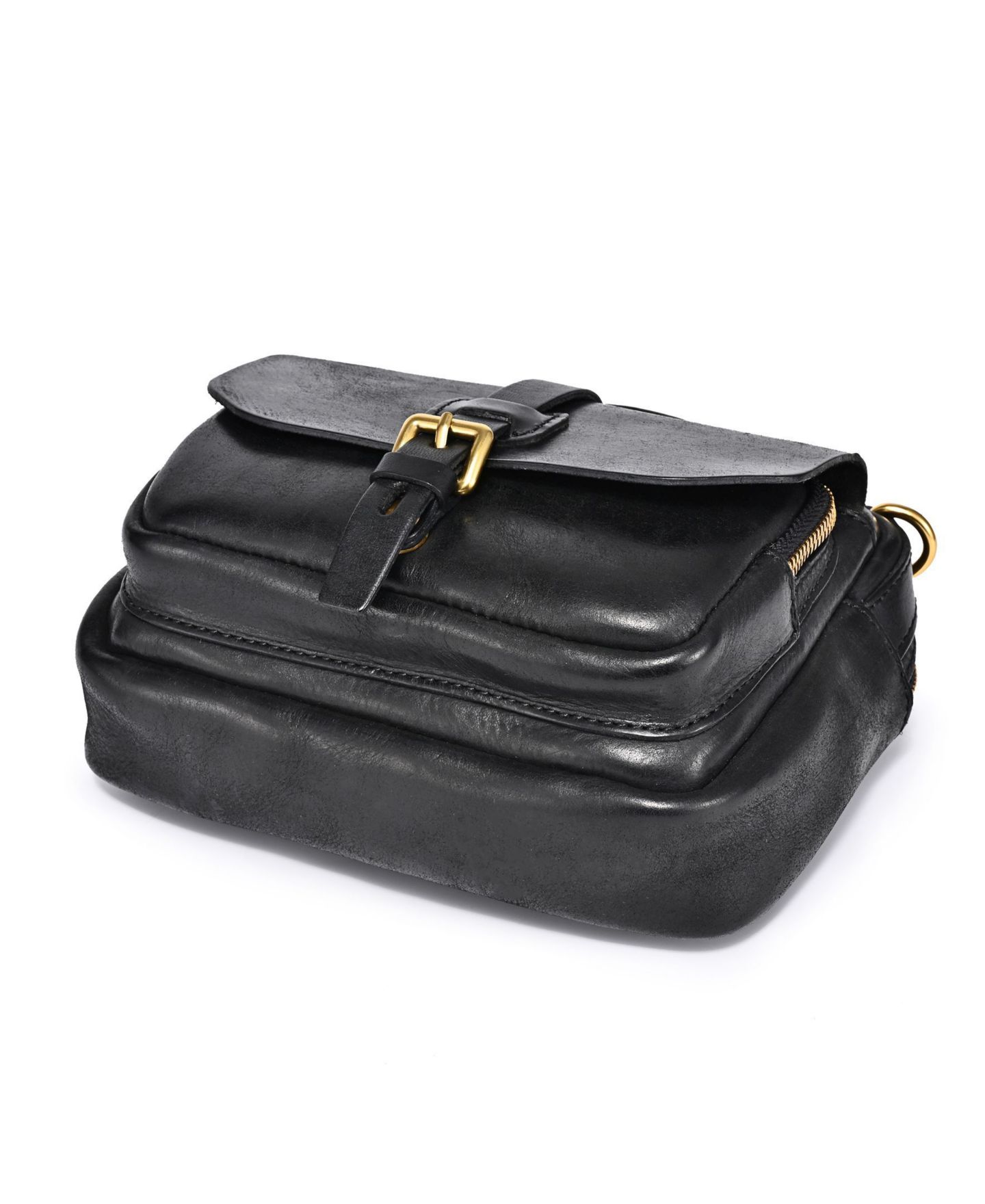 Женская сумка OLD TREND Genuine Leather Focus Crossbody, цвет: Чёрный — фото 8