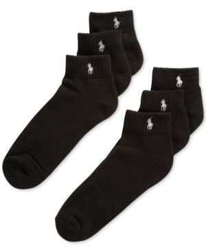 Polo Ralph Lauren Classic Quarter Socks 6 Pairs