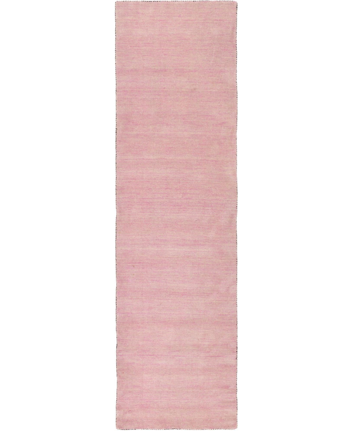 Bayshore Home Closeout!  Solid Spaces Solid Gava 2'7" X 9'10" Runner Area Rug In Pink