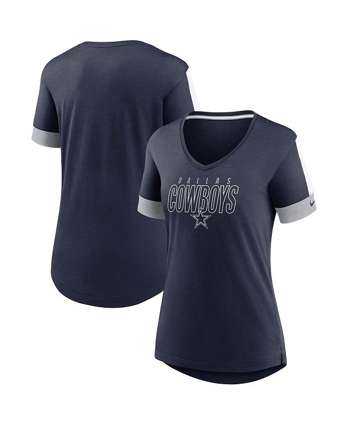 Women's New York Yankees Nike Navy Tri-Blend Scoop Neck T-Shirt