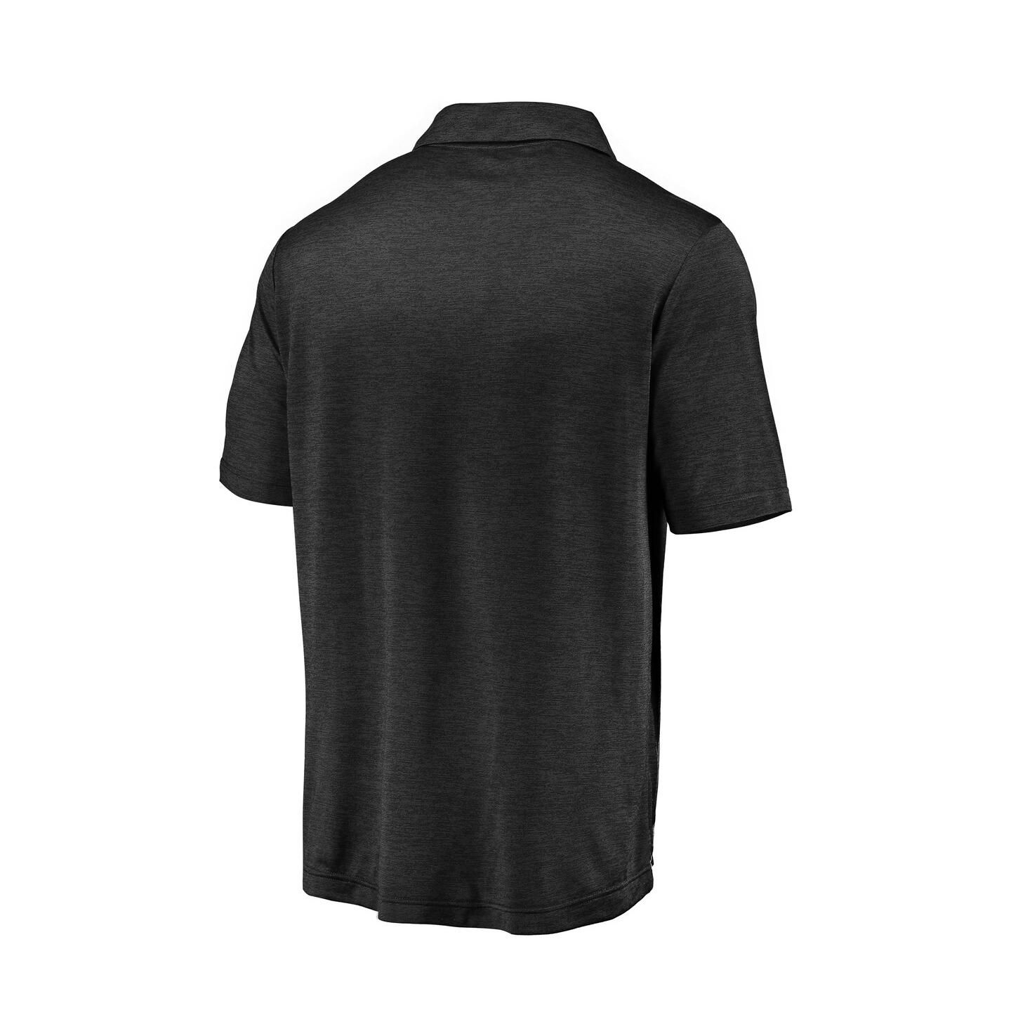 Мужское поло Fanatics Black Oregon Ducks Primary Logo Striated Polo Shirt — фото 4