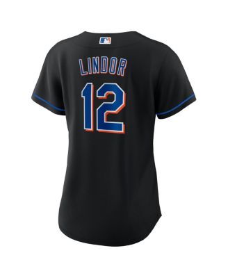 売れ筋商品|||ナイキ Tシャツ トップス レディース Men's Francisco Lindor  New York Mets Alternate Replica Player Jersey  Nike Women's Francisco Lindor Black New York Mets 2022