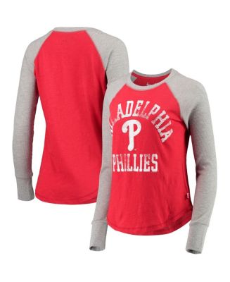 Stitches Men's Red Philadelphia Phillies Pullover Crew Neck Sweatshirt -  Macy's