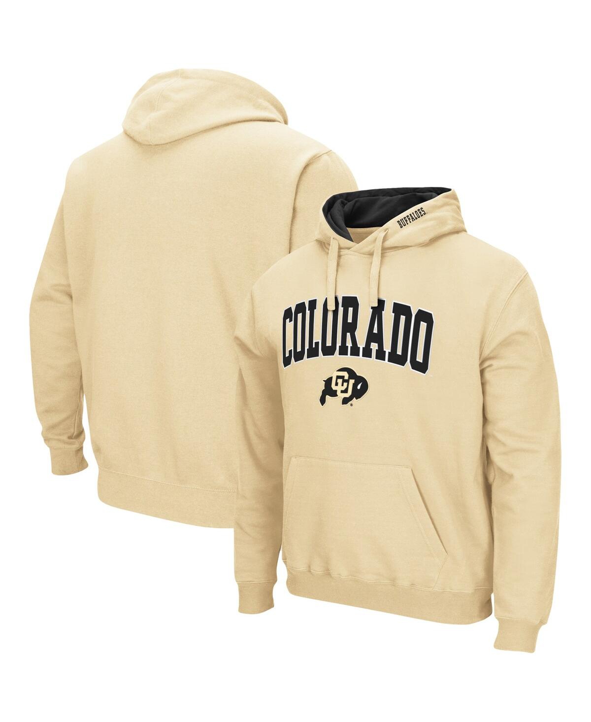 Colosseum Men's  Gold Colorado Buffaloes Arch And Logo 3.0 Pullover Hoodie