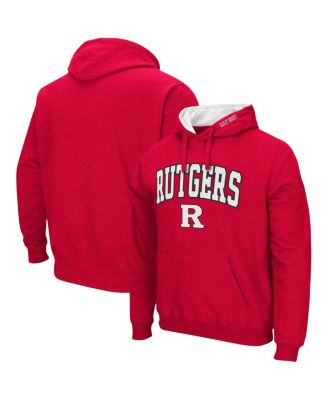 Men's Scarlet Rutgers Scarlet Knights Arch and Logo 3.0 Pullover Hoodie