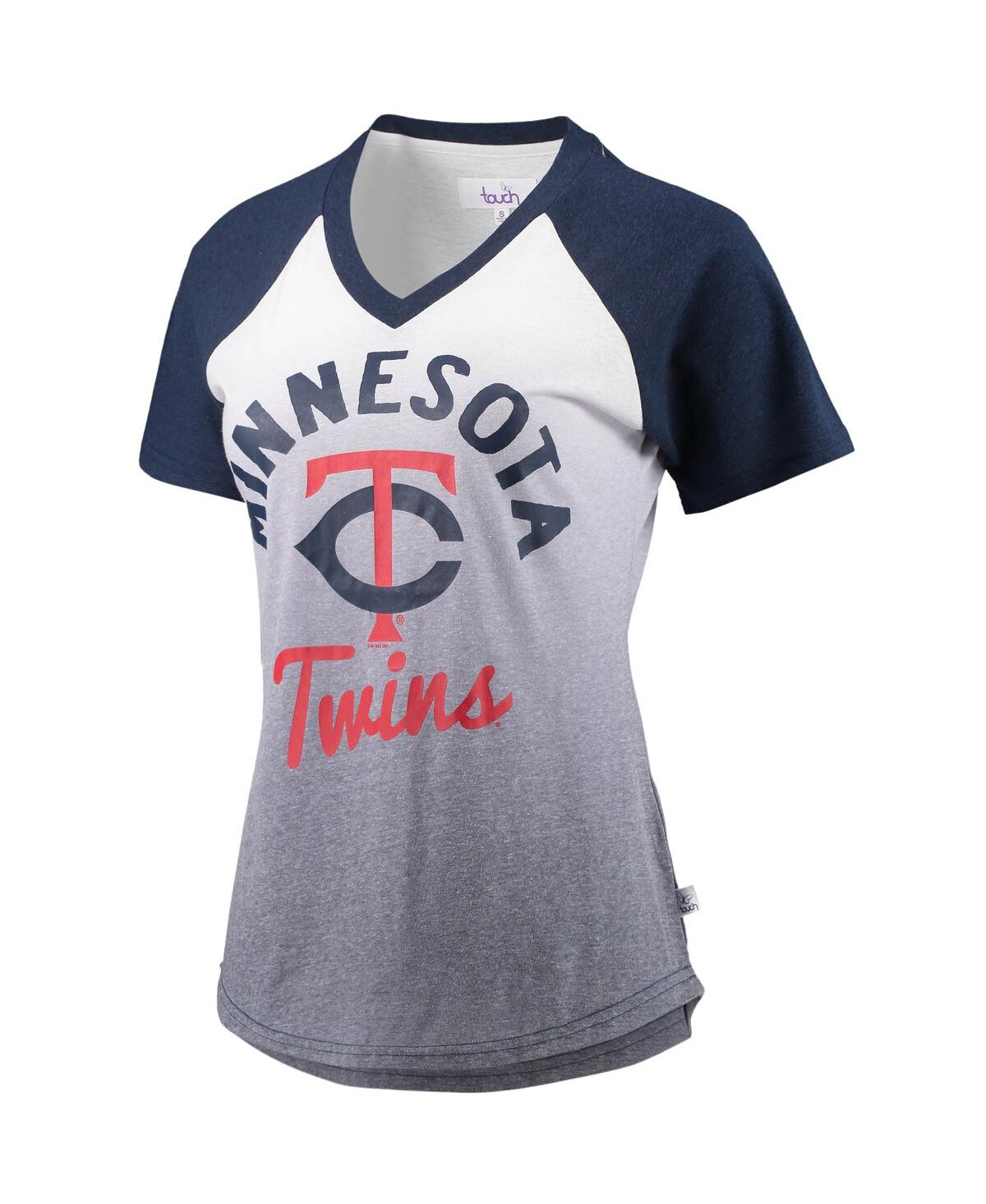 Touch Women's G-III Sports by Carl Banks Black/White Chicago White Sox Shortstop Ombre Raglan V-Neck T-Shirt Size: Medium