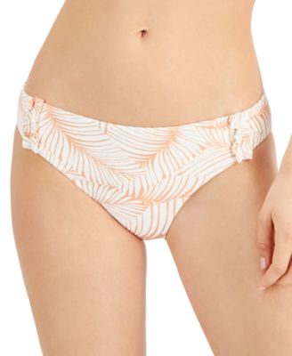 Roxy - Juniors' Palm Tree Dreams Printed Ruffled Hipster Bikini Bottoms