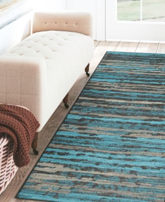 Brisbane Washable BR4 2'3" x 7'6" Runner Area Rug