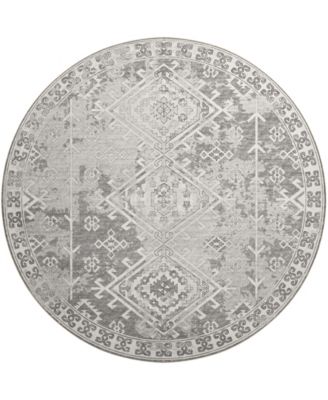 Brisbane Washable BR2 8' x 8' Round Area Rug
