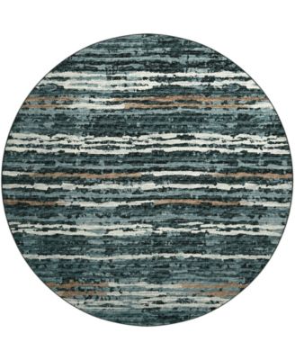 Brisbane Washable BR4 8' x 8' Round Area Rug