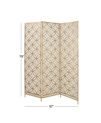 Brass Metal Modern Room Divider Screen