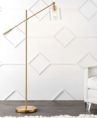 Kathryn Classic Glass Adjustable Head Modern LED Floor Lamp