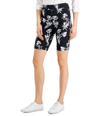 floral pull on shorts