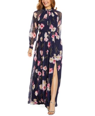 adrianna papell mock neck dress