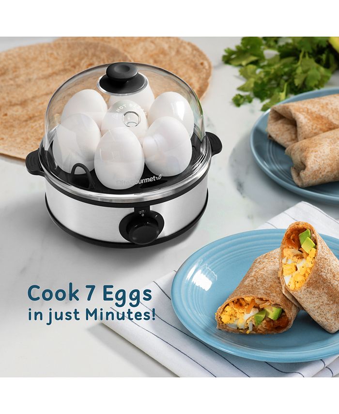 Elite Gourmet Easy Electric 7 Egg Capacity Cooker, Poacher, Steamer, Omelet  Maker with Auto Shut-Off - Macy's