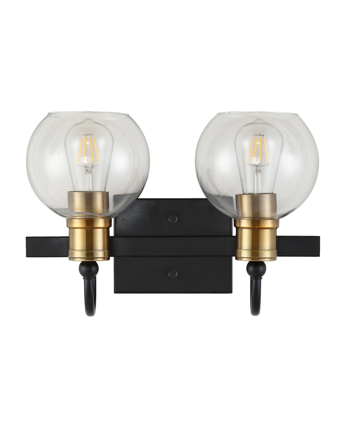 Jonathan Y Marais 2-Light Rustic Vintage-Inspired Led Vanity Light