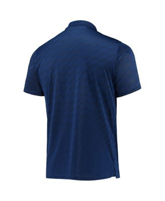 Men's Navy Dallas Cowboys Jacquard Wing Performance Polo Shirt