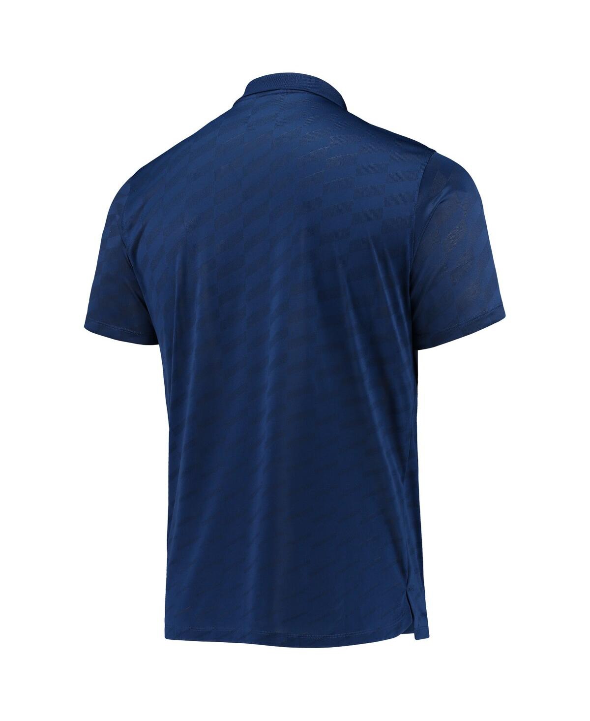 Men's Nike GolfDallas Cowboys Jacquard Wing Performance Polo Shirt - Navy
