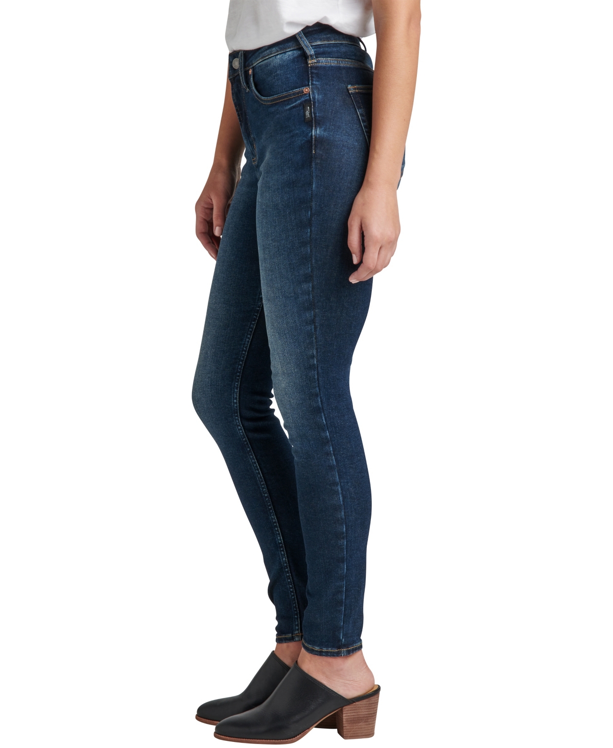 Silver Jeans Co. Women's Infinite Fit One Size Fits Four High Rise Skinny Jeans