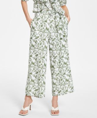 Lucy Paris - Printed Tie-Waist Pants