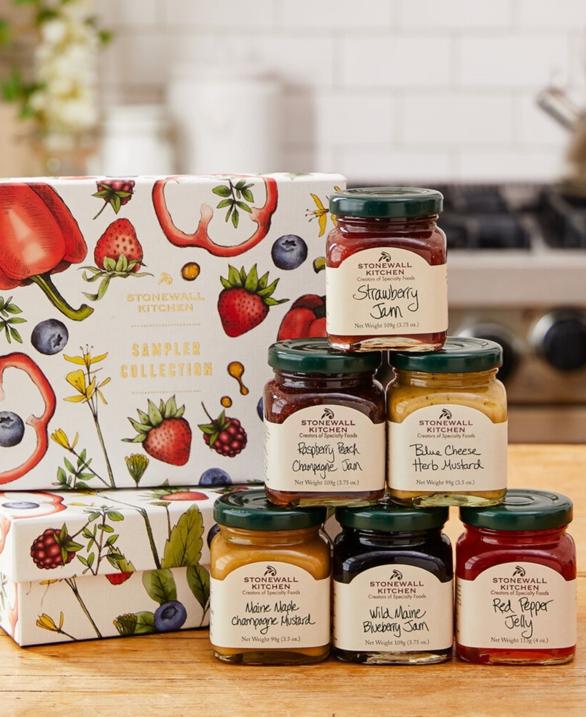 Stonewall Kitchen Classic Jam Sampler Collection Gift Set