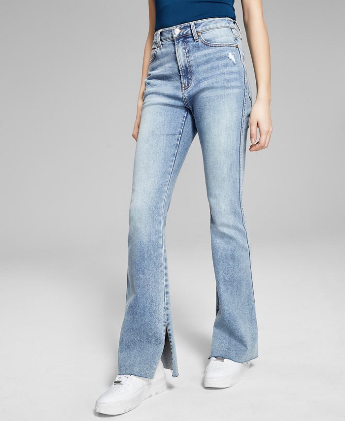 And Now This Women's Slit Flare-Leg Jeans - Macy's