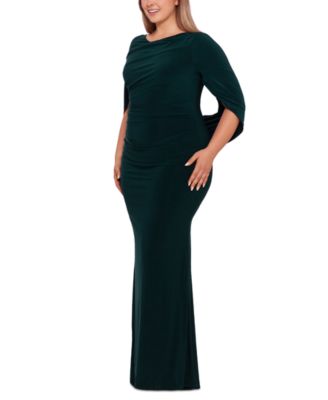 Plus Size Ruched Gown