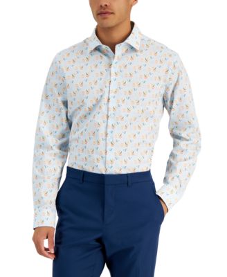 Bar III - Men's Cocktail-Print Dress Shirt