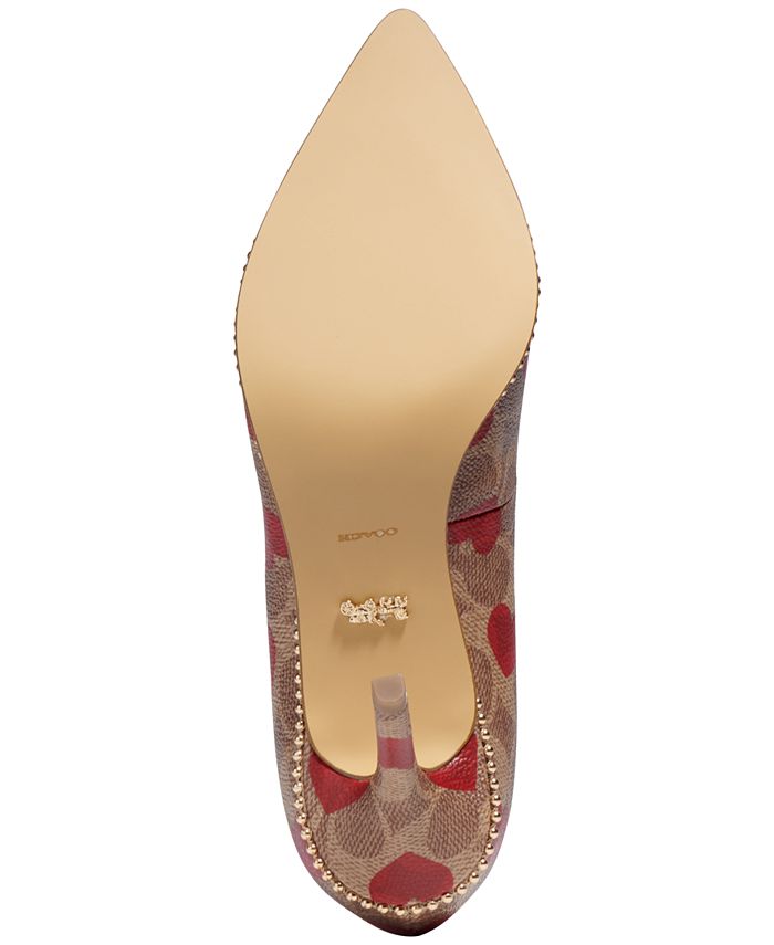 coach waverly beadchain pump
