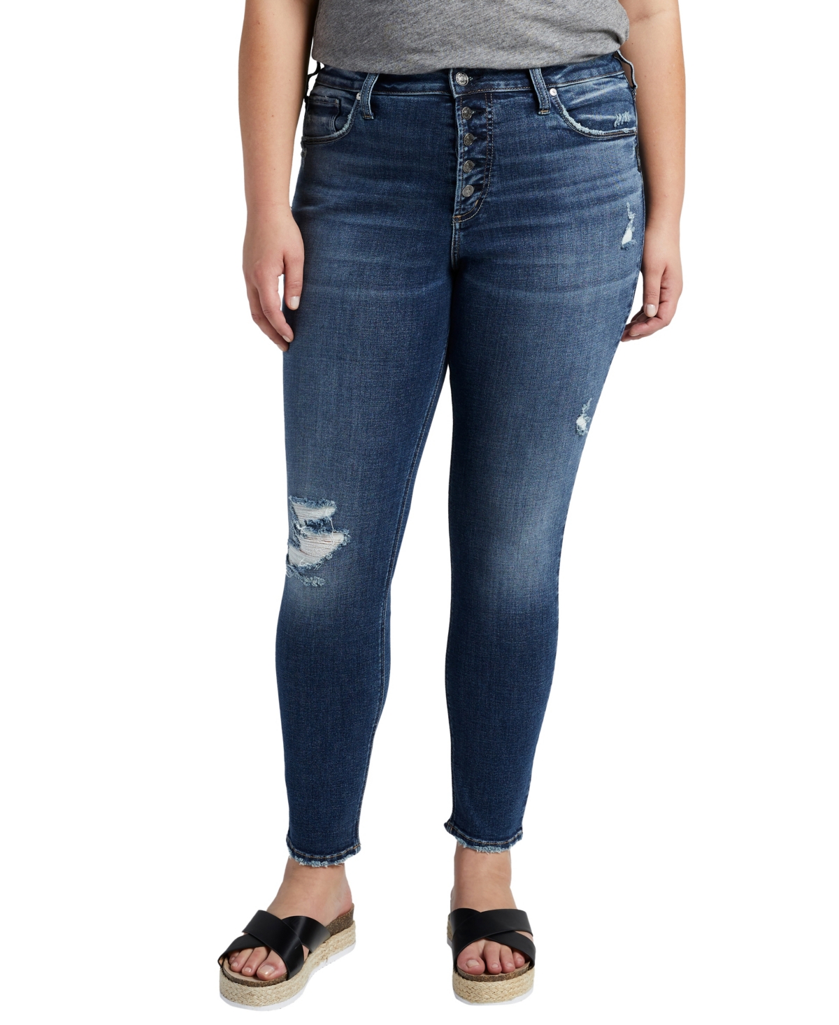 Plus Size Avery High Rise Skinny Jeans - Indigo