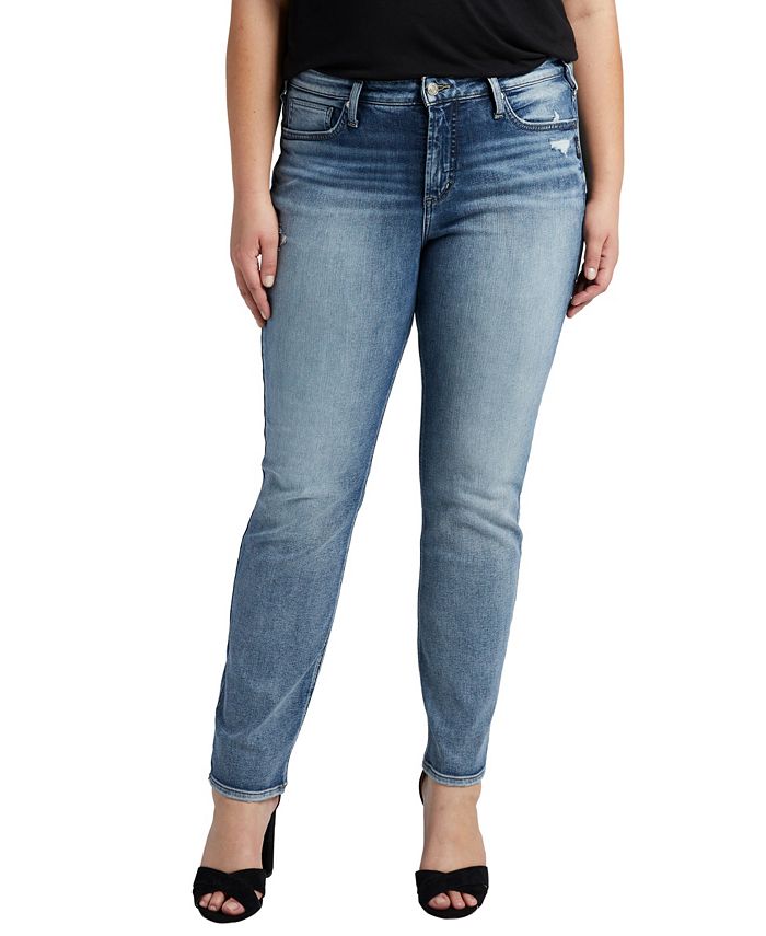 Buy Most Wanted Mid Rise Ankle Straight Leg Jeans Plus Size for