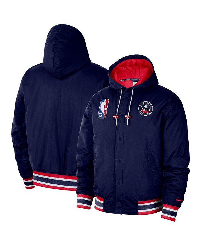 Nike Men's Navy Brooklyn Nets 2021/22 City Edition Courtside Hooded ...