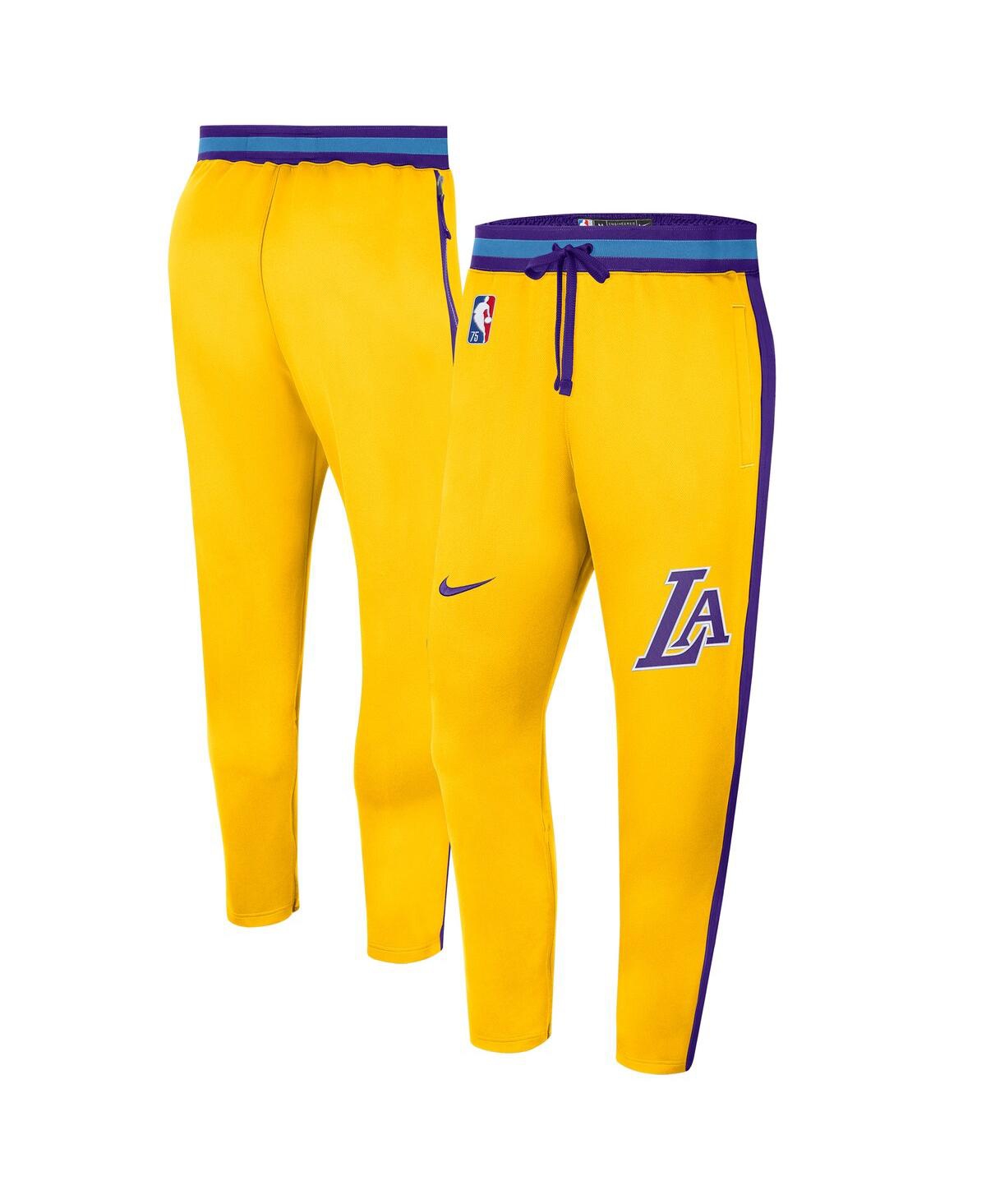 Men's NikeLos Angeles Lakers 2021/22 City Edition Therma Flex Showtime Pants - Gold