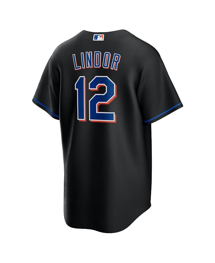 Nike Men's Francisco Lindor Black New York Mets 2022 Alternate