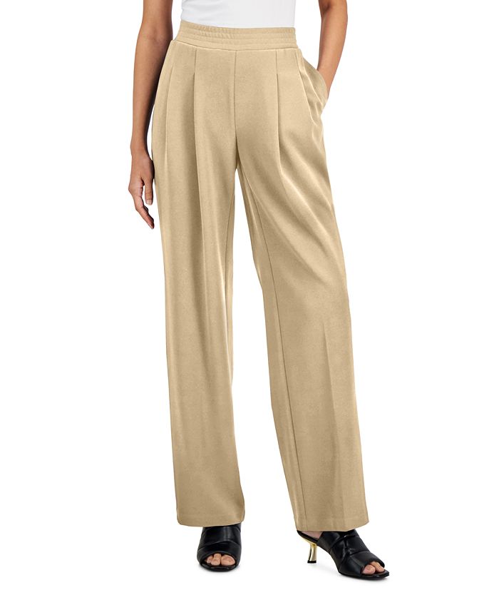 Alfani Petite Pleated Pull-On Pants, Created for Macy's - Macy's