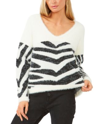 zebra print jumper