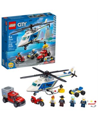 Lego Police Helicopter Chase 212 Pieces Toy Set